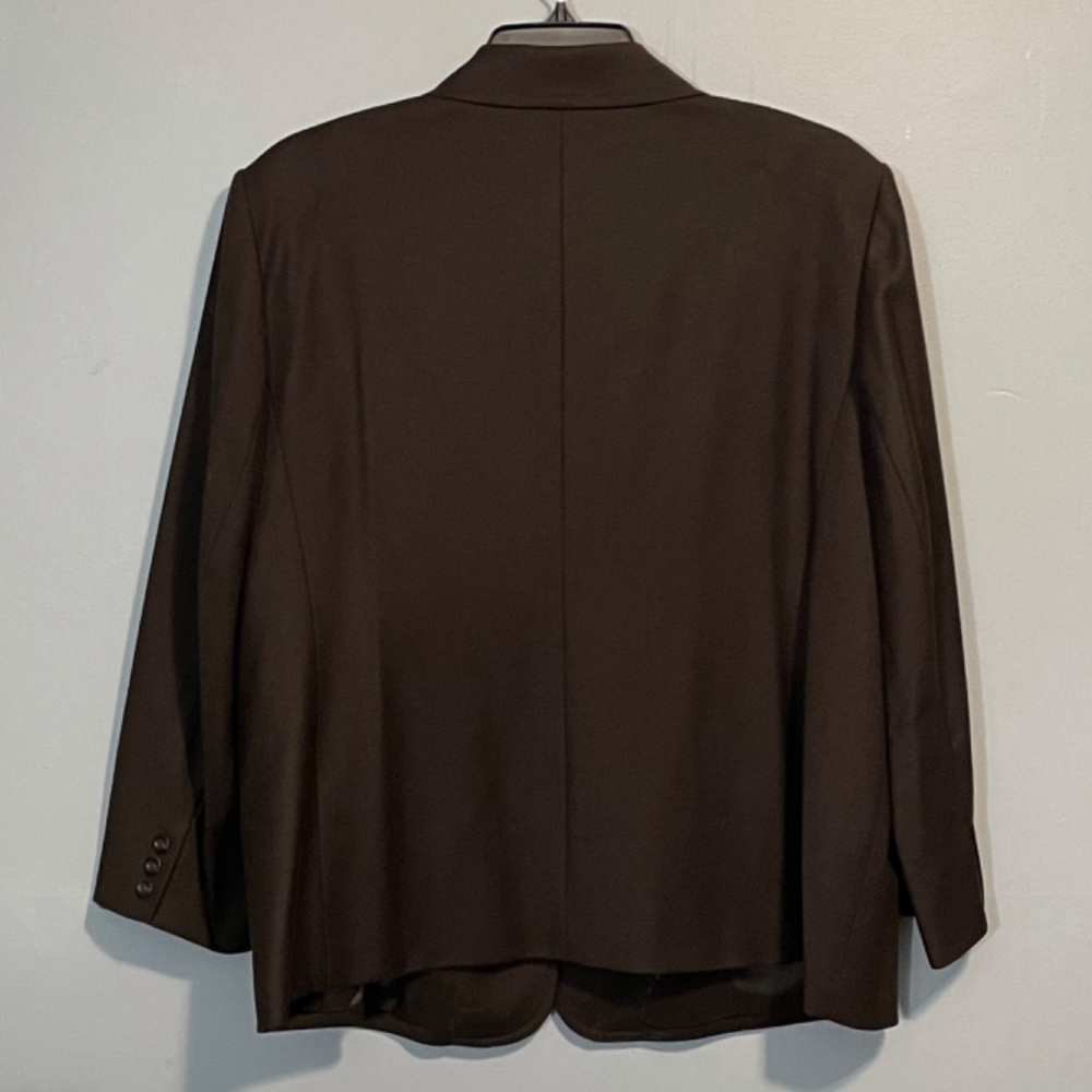 Talbots Women's Dark Brown Blazer - Picture 2 of 4